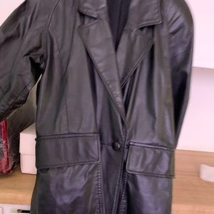 Long leather jacket by Phoenix